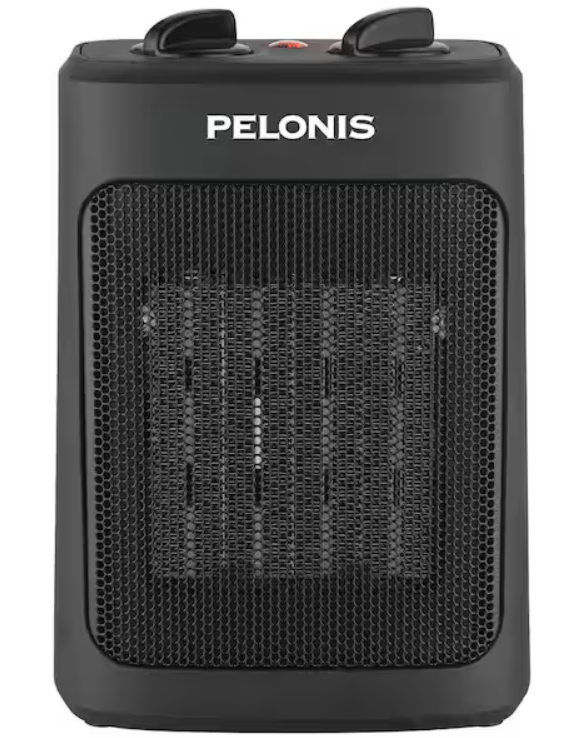 Pelonis 1500-Watt 9 in. Electric Personal Ceramic Space Heater with Thermostat CH1001