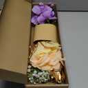 Floroom Artificial Greenery Stems Box Set, 45pcs with 9 Kinds of Faux Greenery Flowers Picks for DIY Bridal Bouquets Wedding Floral Arrangement Table Centerpieces, Lavender & Gold