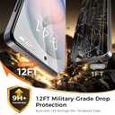 7 x Zeniss NeverBreak 9H+ Hardness for Samsung Galaxy S26 Screen Protector 12FT Military Grade Protection (Scratch, Shatter, Drop Resistance) Tempered Glass Full Edge Coverage Case Friendly 2 Pack