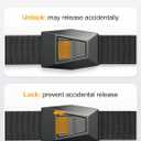 JUKMO Men's Tactical Belt Quick Release Nylon Web for Military Golf Hiking Rigger Heavy Utility Duty Work in Gift Box (Black, S)