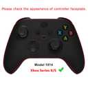 eXtremeRate ASR Version Redesigned Full Set Shell Buttons for Xbox Series X/S Controller, Ergonomic Trigger Stop Rubberized Grip Faceplate Backplate for Xbox Core Controller - Pale Red