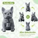 Solar Dog Outdoor Garden Statue with LED Light - Lawn Decor Dog Statue for Patio, Balcony, Yard Ornament - Unique Housewarming Gifts,Birthday Gifts,Garden Gift