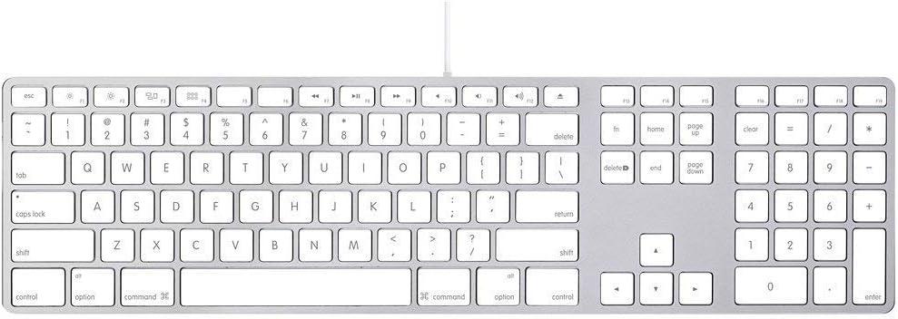 Apple Wired Keyboard with Numeric Keypad Compatible with Mac OS X v.10.6.8 & later Versions (MB110LL/B)
