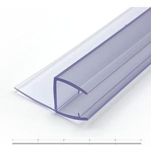 Side Seal Strip for Shower Door Sweep Stop Shower Leaking, 5-Pack*15.7inch Frameless Glass Seal Strip for 3/8 Glass,Total Length 78.75, 5 Section Segmented Installation(15.7inch*5)