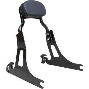 YHMOTO Chopped Detachable Passenger Backrest Sissy Bar For Harley Dyna STREET BOB FXD FXDB FXDL FXDLS 2006-2017 (Black)