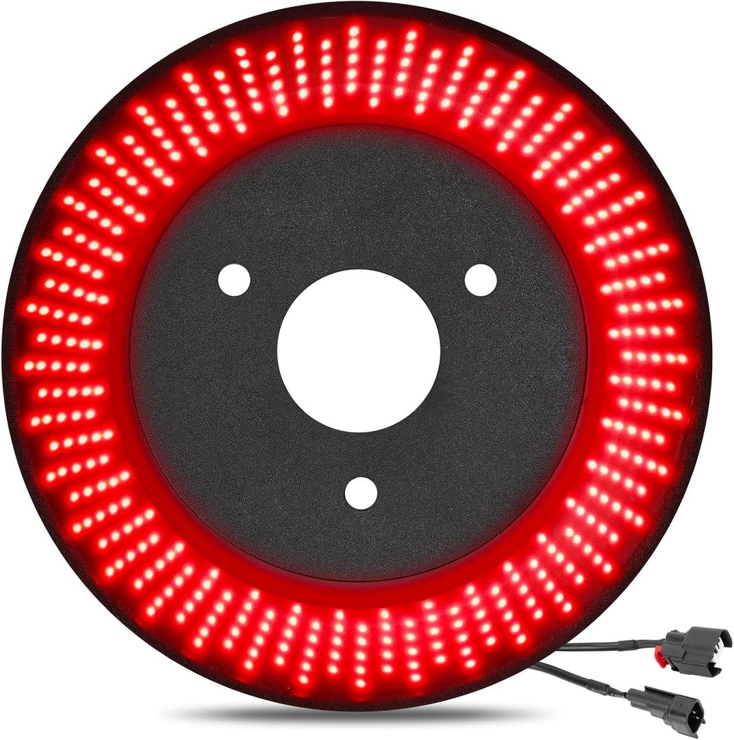 Upgraded Spare Tire Brake Light for Bronco 3rd Brake Light, 360 LEDs Super Bright Rear Third Brake Light Plug-and-Play Wheel Light fit for Bronco 2021 2022 2023 2024 2/4 door, Not for Sport/Raptor