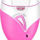 Electric Hair Removal Epilator, Rechargeable Detachable Head Fastest Removal Smooth Skin USB Chargeable Sensitive Areas Women Man Hair Trimmer for Face Legs Arms Armpit Bikini (Pink)