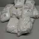 WELMATCH Ivory Stretch Spandex Chair Covers - 12 pcs Wedding Party Dining Scuba Elastic Chair Covers (Ivory, 12)