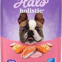 Halo Holistic Small Breed Dog Food, Wild Caught Salmon & Whitefish Recipe, Grain Free Dry Dog Food, for Healthy Weight Support, 3.5 lb Bag (3.5 Pound (Pack of 1))