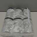 SATINIOR 6 Pack 12 oz Plastic Jars Containers with Lids Wide-mouth Refillable Leakproof Reusable Round Empty Jars for Travel Cosmetic Dry Food Spice Cookie Candy Home Kitchen Organizing(Black)