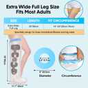 Waterproof Extra Wide Full Leg Cast Cover for Shower Adults, Extra Large Full Leg Shower Cover, Watertight Silicone Foot Protector for Plus Size Adults Surgery Shower Boot, XL
