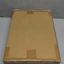 GHWIE Double Layer Bamboo Bread Box for Kitchen Counter,Large Capacity Bread Storage Bin,Bread Container with Acrylic Wavy Door Panel (Natural, Medium)