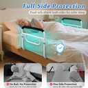 Mybow Double Bed Rail, U Bar for Medical Bedside Safety Assisting Rails, Railing Support for Elderly Adults Under Mattress Handrail, Hospital Dual Bed Rails for Seniors Twin Full Queen Adjustable Rail, 62"L 20"W 19"H