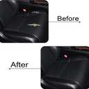 GXARTS Front Passenger Side Bottom Replacement Perforated Microfiber Leather Seat Cover Black #LC20 or LB20 or LA20 Compatible with Lexus Rx350 Rx450h 2010 2011 2012 2013 2014 2015