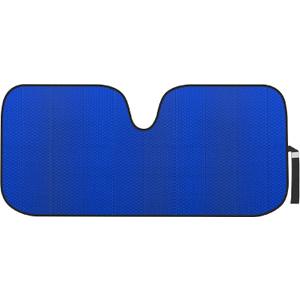 Motor Trend Accordion Blue Car Windshield Sun Shade - Car Sun Visor Sun Shade for Windshield - Window Shades for SUV & Truck - Dash Cover Sun Protection Window Shade Accessories - 58" x 24"