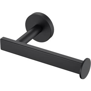 Toilet Paper Holder Wall Mount Toilet Roll Holder Bathroom Hardware Matte Black Stainless Steel AN2001MB