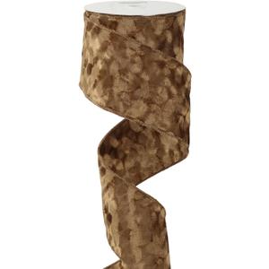 MEEDEE Brown Velvet Wired Ribbon 4 Inch Wide Double Sided Velvet Ribbon for Christmas Tree, Holiday Crafts, Home Decor, Topper Bow, Garlands, Wreaths (10 Yards) MEEDEE Brown Velvet Wired Ribbon 4 Inch Wide Double Sided Velvet Ribbon for Christmas Tree, Holiday Crafts, Home Decor, Topper Bow, Garlands, Wreaths (10 Yards)