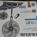 Taurus Turbo Cycle Pedestal Fan with Remote – 16" Oscillating Standing Fan, 5 Blades, Adjustable Height, Timer & 3 Speeds – Quiet Energy-Efficient Air Circulator for Bedroom or Office, 18 inches