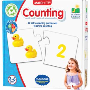 The Learning Journey: Match It! - Counting - 30 Piece Self-Correcting Number & Learn to Count Puzzle - Preschool Learning Toys - Award Winning Toys