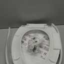 Hibbent Elongated Toilet Seat with Oval Cover, Soft Close Toilet Seat, Easy to Install,Never Loosen Hinge to Prevent Shifting, Non-slip Seat Bumpers and Easily Cleaning(White)