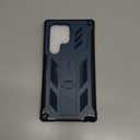 FNTCASE for Samsung Galaxy S23-Ultra Case: Military Grade Drop Proof Protection Mobile Cover with Kickstand | Matte Textured Rugged Shockproof TPU | Protective Sturdy Phone Case - Blue