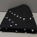 LIVEBOX Boho Black Rug for Kitchen,3x5 Washable Area Rug for Entryway,Moroccan Cotton Throw Rugs Morden Indoor Carpet Large Door Mat for Front Porch