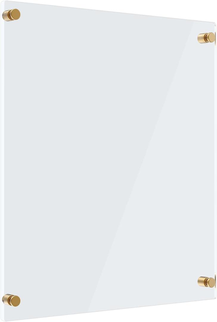 MaxGear Acrylic Dry Erase Board, 18''x24'' Clear White Board for Wall, Non Magnetic Floating White Board for Wall with Marker Holder, Markers and Eraser, for Office, School, Restuarant MaxGear Acrylic Dry Erase Board, 18''x24'' Clear White Board for Wall, Non Magnetic Floating White Board for Wall with Marker Holder, Markers and Eraser, for Office, School, Restuarant