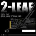 Heavy Duty Rear 2-Leaf Spring Kit for EZGO RXV 2008-Up Golf Carts, Dual-Action Suspension Upgrade with Bushings, Sleeves & U-Bolts, Replaces OEM# 603498, 604494, Smoother Ride & Load Support