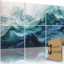 Soon Global Acoustical Wall Panels, 72 X 48 Inches Art Acoustic Panels, Decorative Acoustic Panels, Acoustic Wall Panels, Sound Absorbing Wall Art, Aqua Dreams