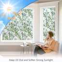 LEMON CLOUD Window Privacy Film Rainbow Stained Glass Cling, 29.5 x 78.7 | Static Cling Non Adhesive, Sun & Heat Blocking Anti-UV, Decorative 3D Sticker for Home Windows Front Door