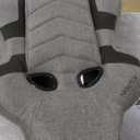 Respawn 110 Pro Ergonomic Gaming Chair with Footrest for Adults - Comfortable Office Gaming Recliner with Lumbar Support and Headrest, Racing Style Video Game Chairs for Computer Gamer - Gray Fabric