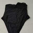 RELLECIGA Women's Bandeau One Piece Swimsuits (Large, Black)