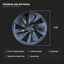 19 Inch Helix Style Wheel Covers Fits for Tesla Model Y Juniper 20252026, Upgrade Crossflow Hubcaps to 20 Look, Rim Cover Replacement, Fits OEM 19 Wheels 4 Pack (Stealth Grey)