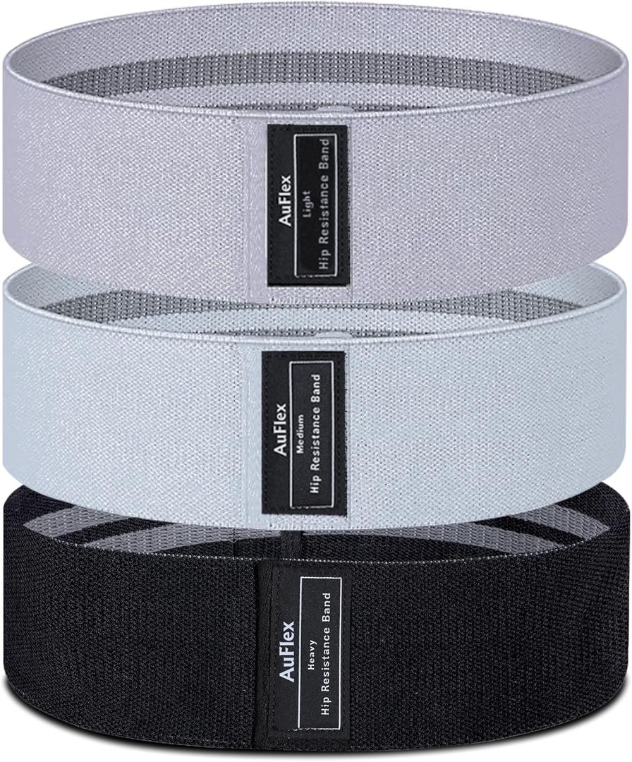 Resistance Bands for Legs and Butt, Fabric Exercise Loop Bands Yoga, Pilates, Rehab, Fitness and Home Workout, Strength Bands for Body