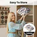 3x5 Rug for Living Room, Washable Black Area Rug, Boho Moroccan Geometric Trellis with Vibrant Hues Non Slip Rug for Large Kitchen, Bedroom Bedside, Entryway,Low Pile Ultra Soft Small Carpet