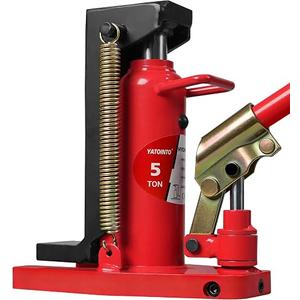 YATOINTO Toe Jack, 2.5-Ton Claw & 5-Ton Saddle, 2-in-1 Hydraulic Bottle Jack for Top and Low-Profile Lifting, with Connectable Handle for Auto Repair, Farm, Home