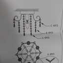 Small Crystal Chandelier Flush Mount Ceiling Light Fixture Bedroom Hall Entryway