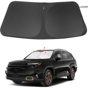 Windshield Sun Shade Custom Fit for 2025 2026 Subaru Forester Accessories Foldable Sunshade Sun Blocker Protect Car from Sun Rays & Heat Damage Keep Car Cooler