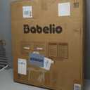 Babelio 29-55 Inch Extra Wide Baby/Dog Gate, PressGuard P7, Metal Auto Close, Pressure Mounted Pet Door for Doorways, NO Need Tools and Drilling, with Wall Cups, White