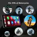 6-Inch Motorcycle Smart Display  Wireless CarPlay & Android Auto | Bluetooth Voice Control | IP67 Waterproof | HD Touchscreen | Easy Install | Fits Most Bikes | OTA Updates