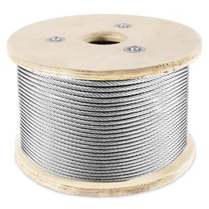 3/16" Stainless Steel Cable 500FT, 7 x 19 Strand Wire Rope Aircraft Cable, 3700lbs Breaking Strength for Deck Cable Railing, Ziplines, Clotheslines, and DIY Balustrades