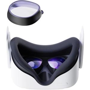 Amavasion Glasses Lenses Compatible with Quest 3S/2, VR Lenses Insert Easy-to-Install Frame Plus Lens Combination Combination SPH:-3.00(One Lens)