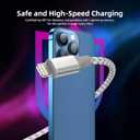 iPhone Charger 3 Pack 10 ft Apple MFi Certified Lightning Nylon Braided Cable Fast Charging Cord Compatible with iPhone 13 12 11 Pro Max XR XS X 8 7 6 Plus SE iPad and More