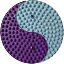 Foot Massager Mat, Yinyang Balance Tai chi Bagua Pattern with Magnetic Therapy, Acupressure Reflexology Mat for Daily Foot Relaxation and Pain Relief, Purple and Blue