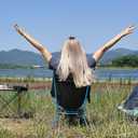 MARCHWAY Ultralight Folding Camping Chair, Heavy Duty Portable Compact for Outdoor Camp, Travel, Beach, Picnic, Festival, Hiking, Lightweight Backpacking (Sky Blue), 19.5D x 20.9W x 26.2H in