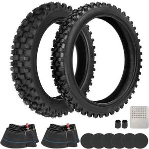 GREHUA 3.00-12 80/100-12 Rear 60/100-14 2.50-14 Front Tire and Inner Tube for CRF110 KLX110 SSR125 CRF70 XR70 Tuttio Soleil01 125cc 110cc KX65 KX110 TTR110 PW80 Pit Dirt Bike Off Road Motocross Parts