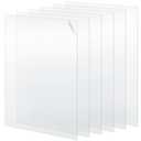 Beeveer Polycarbonate Clear Plastic Sheet 6 Pcs 8" x 10" Flexible Plastic Sheet Panels with UV Coating on Both Sides for Crafts DIY Window Replacement Panes
