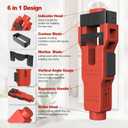 Door Latch Mortise Tool, Mortise Kit with Vertical Calibration Plate, Complete Door Latch Installation Kit for Fast, Clean, and Professional Mortising on 1-3/8" and 1-3/4" Doors