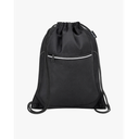 HOLYLUCK Drawstring Backpack Small Gym Bag with Mesh Pockets String Bag Backpack for Men Women, Black