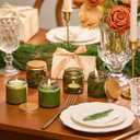 Danmu 3oz Glass Candle Jars,Candle Jars for Making Candles,Wedding,Baby Shower,Party Favors Decoration 24 Pack (Gold Lid)